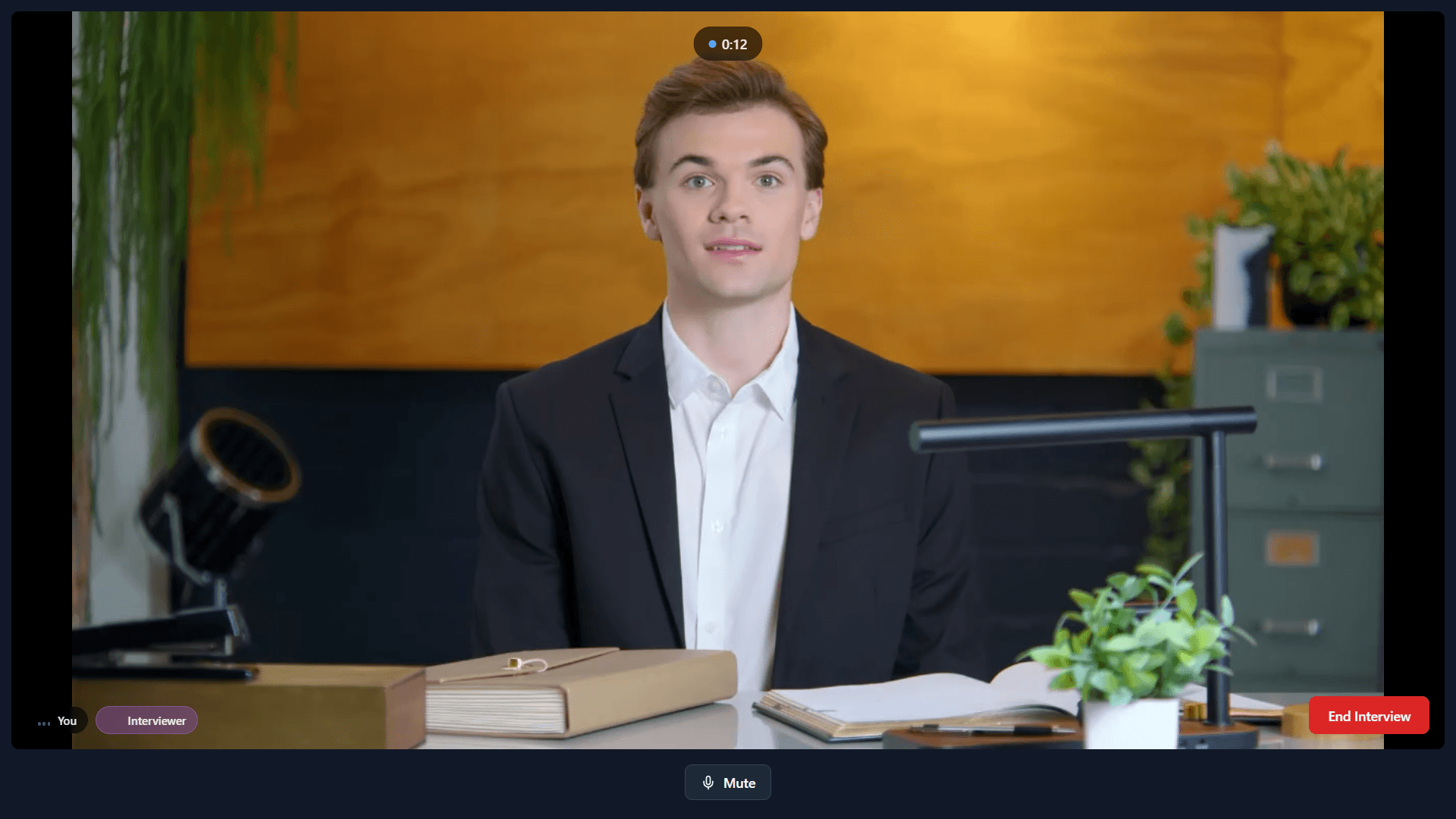 Live AI interviewer during a mock interview session